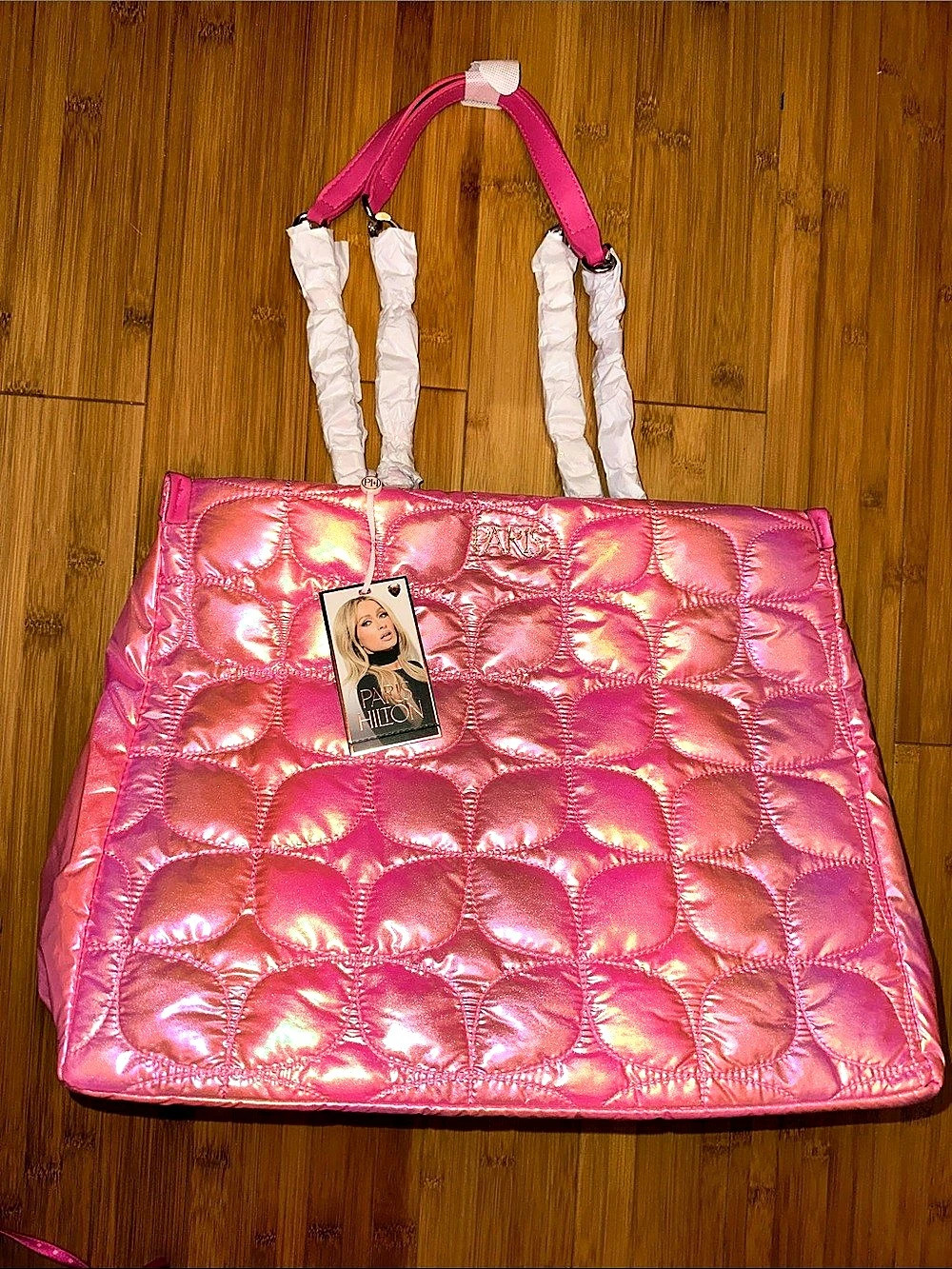 Betsey Johnson Quilted Tote in Pink NWT